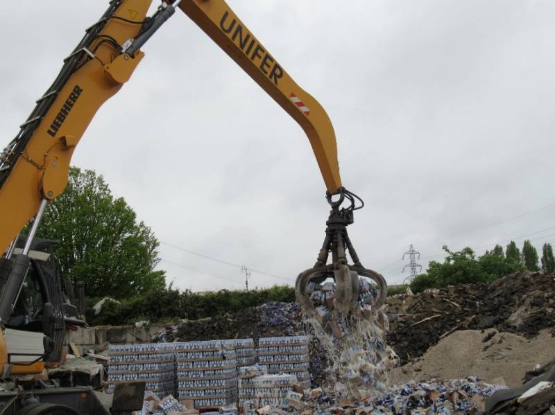 Destruction de fûts, bouteilles et canettes de bières France